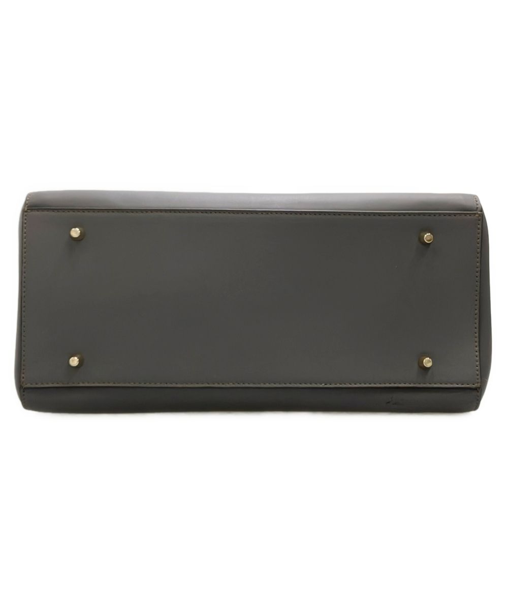 furla grey shoulder bag side view