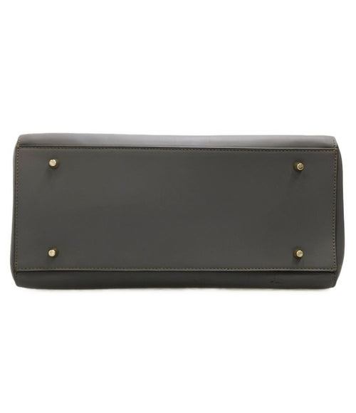 furla grey shoulder bag side view
