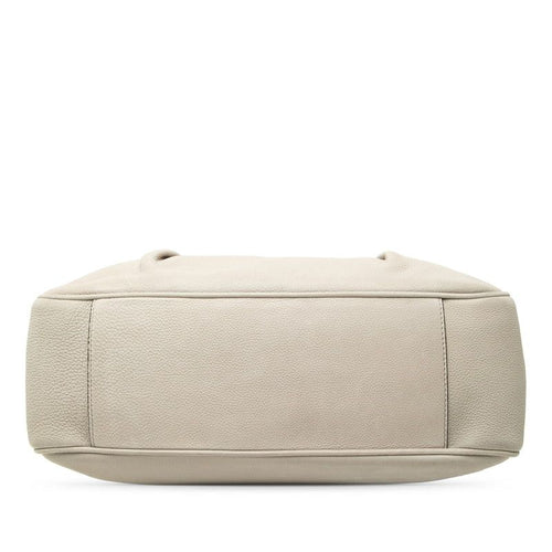 celine beige handbag rear view