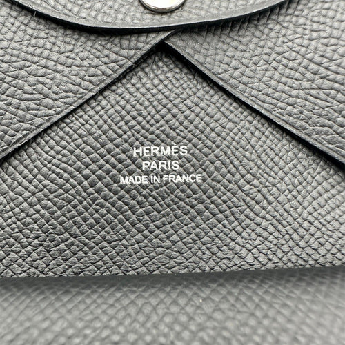 hermes card holder interior details