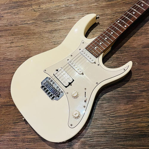 ibanez grx40 white electric guitar front view