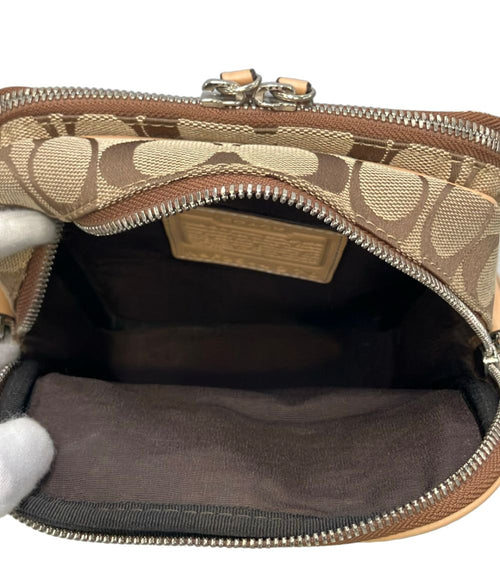 coach 4270 beige shoulder bag accessories included