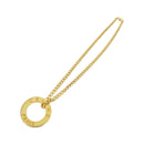 celine gold necklace front view