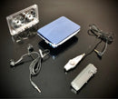 panasonic rq-sx53 blue cassette player front view