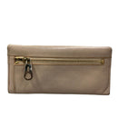 chloe beige wallet front view
