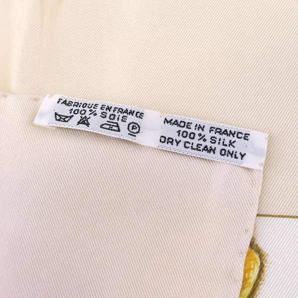 hermes scarf markings and labels