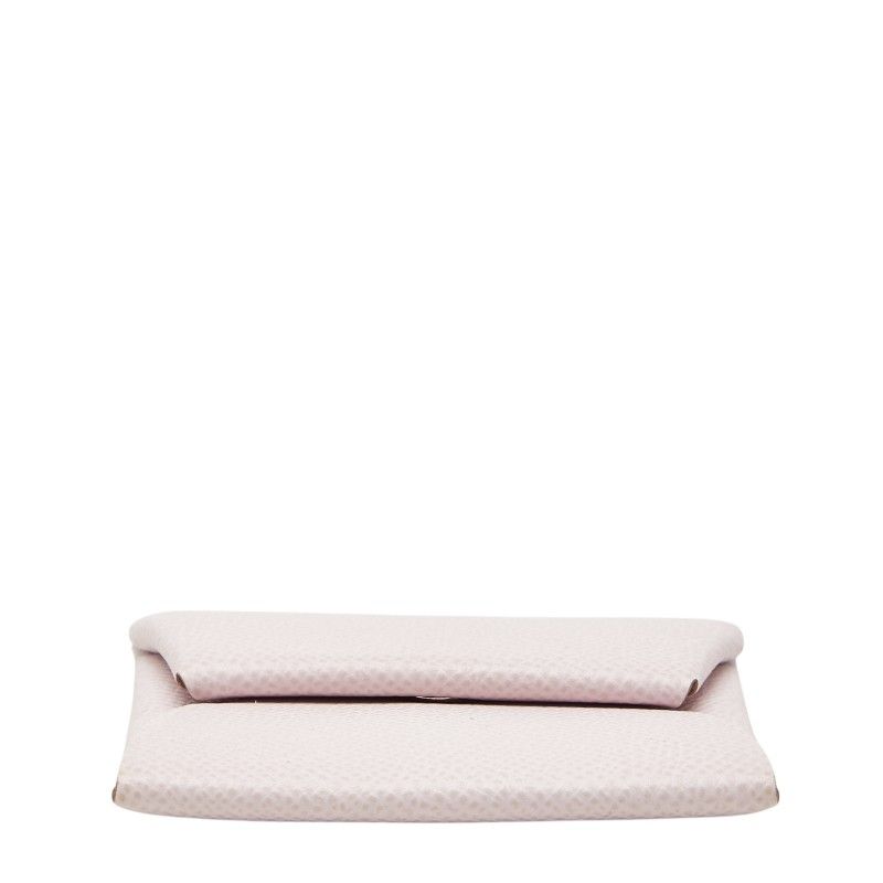 hermes pink coin purse rear view