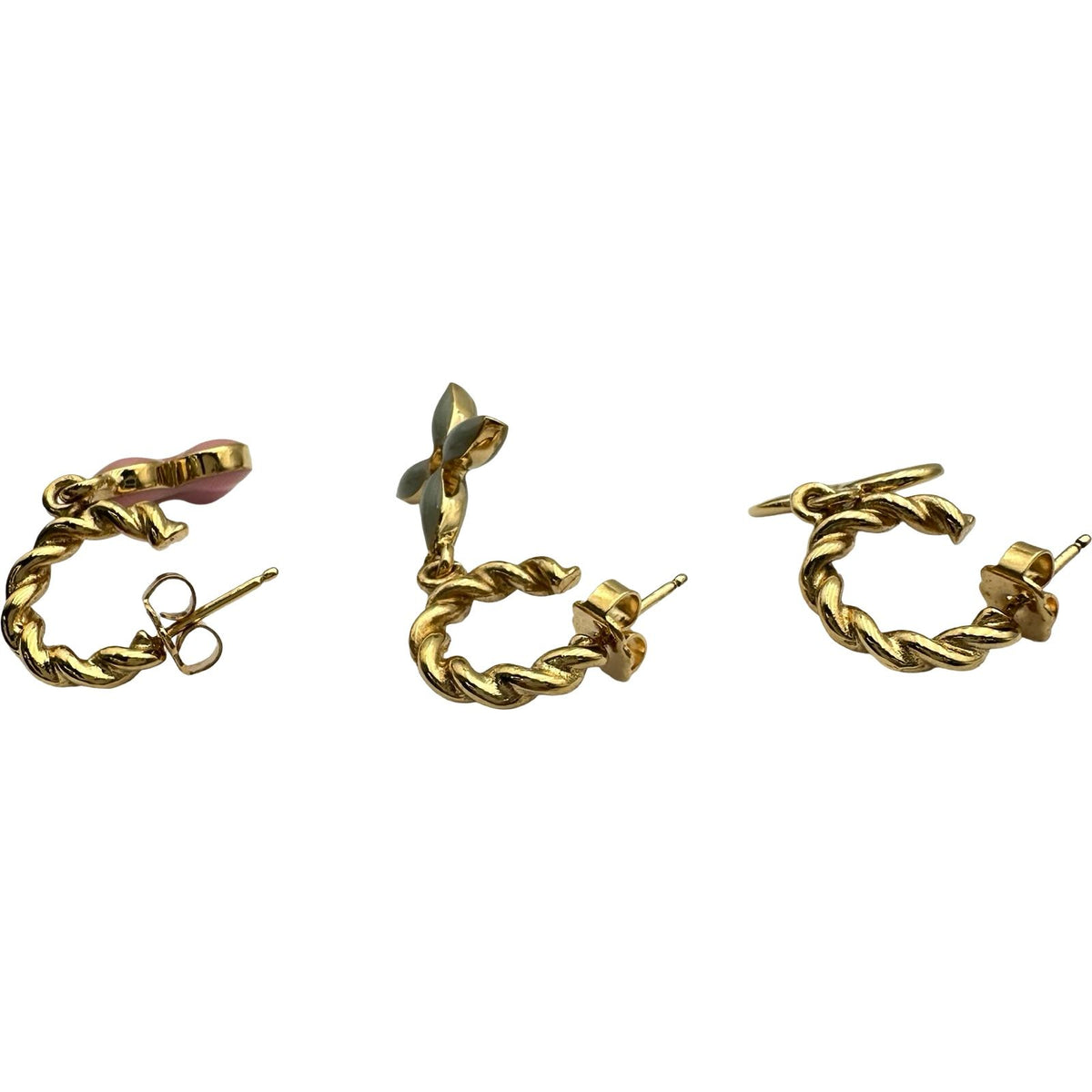 louis vuitton earrings rear view