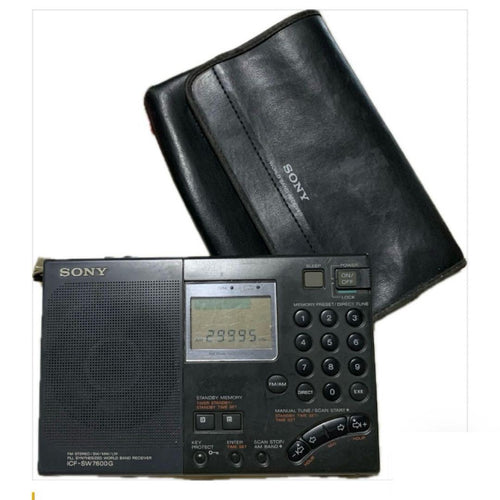 sony icf-sw7600g radio front view