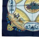 hermes navy scarf accessories included