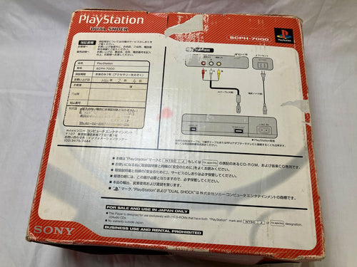 sony scph-7000 video game console markings and labels