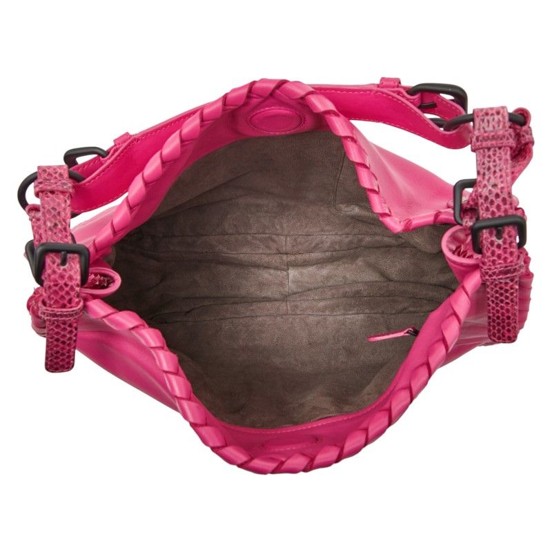 bottega veneta pink shoulder bag functional details