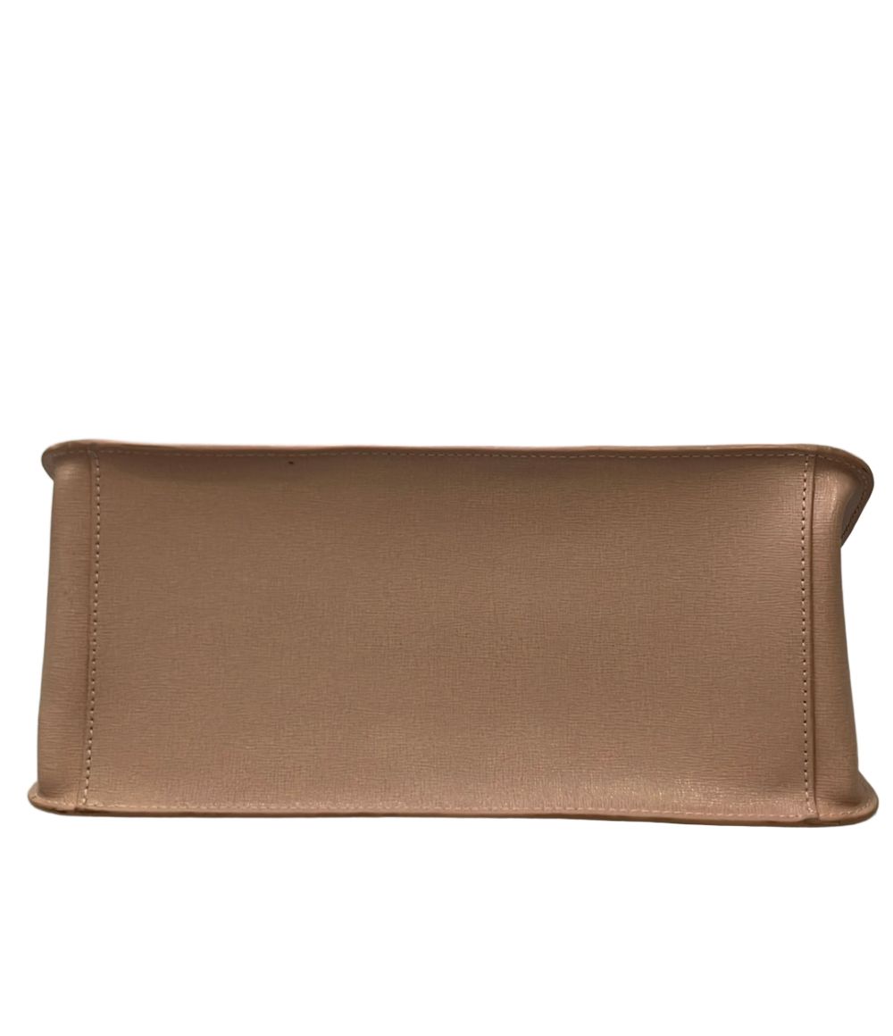 furla pink handbag side view