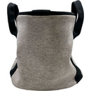 hermes grey handbag side view