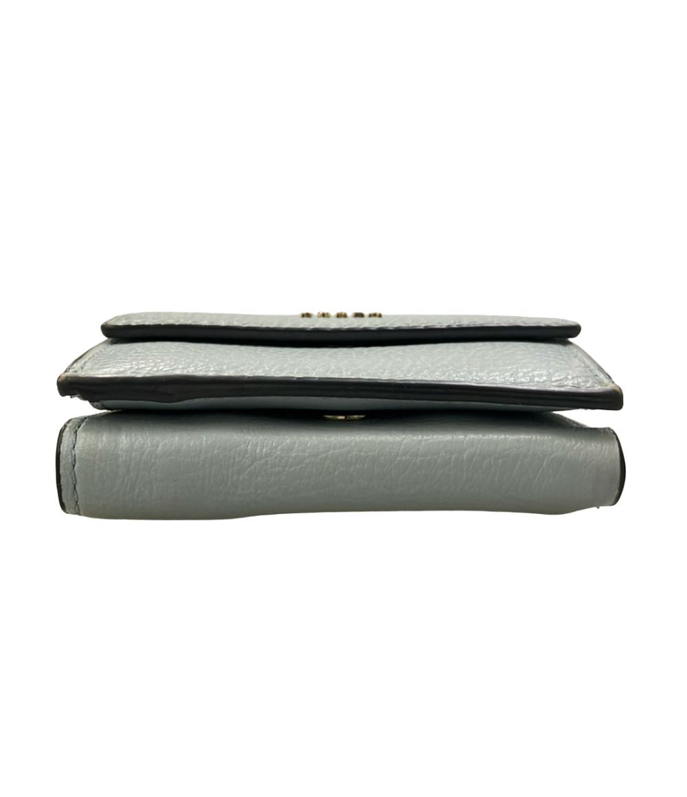 furla grey wallet side view