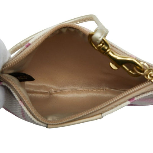 coach beige pouch / clutch interior details