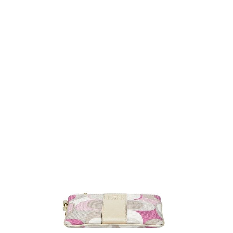 coach beige pouch / clutch rear view