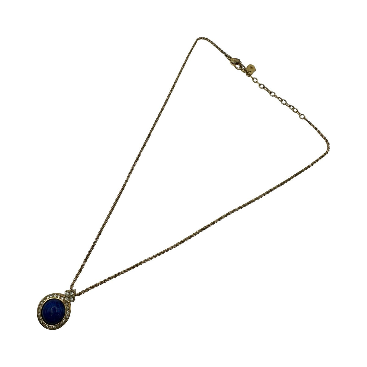christian dior necklace rear view