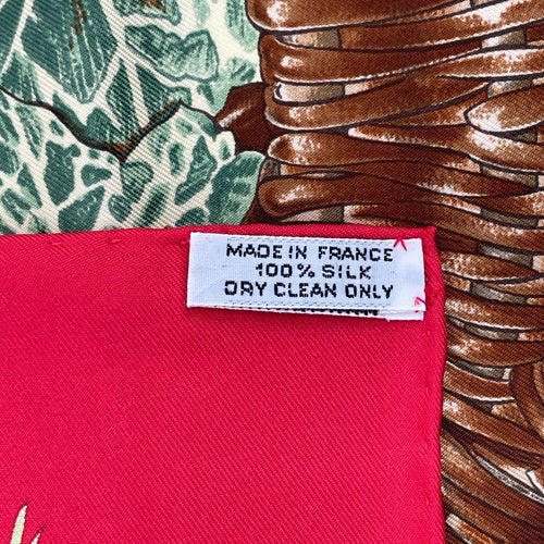 hermes scarf markings and labels