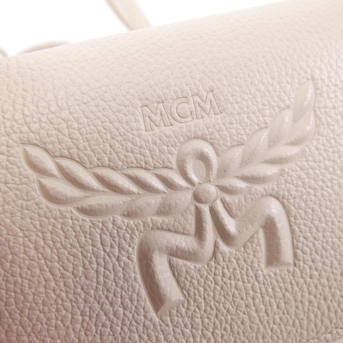 mcm pink wallet rear view