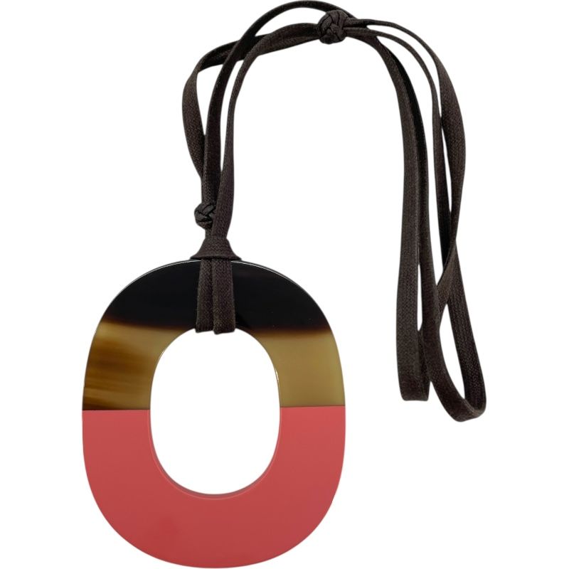 hermes pink necklace