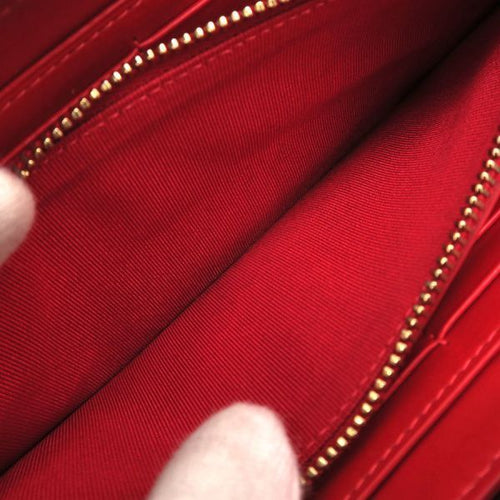 christian louboutin wallet interior details