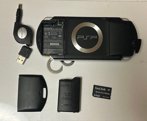 sony psp-1000 handheld console front view