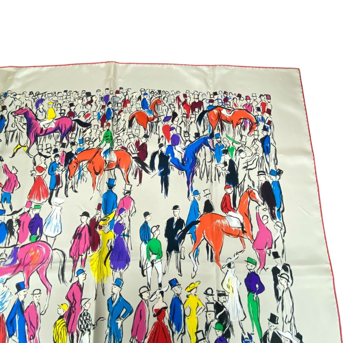 hermes scarf side view
