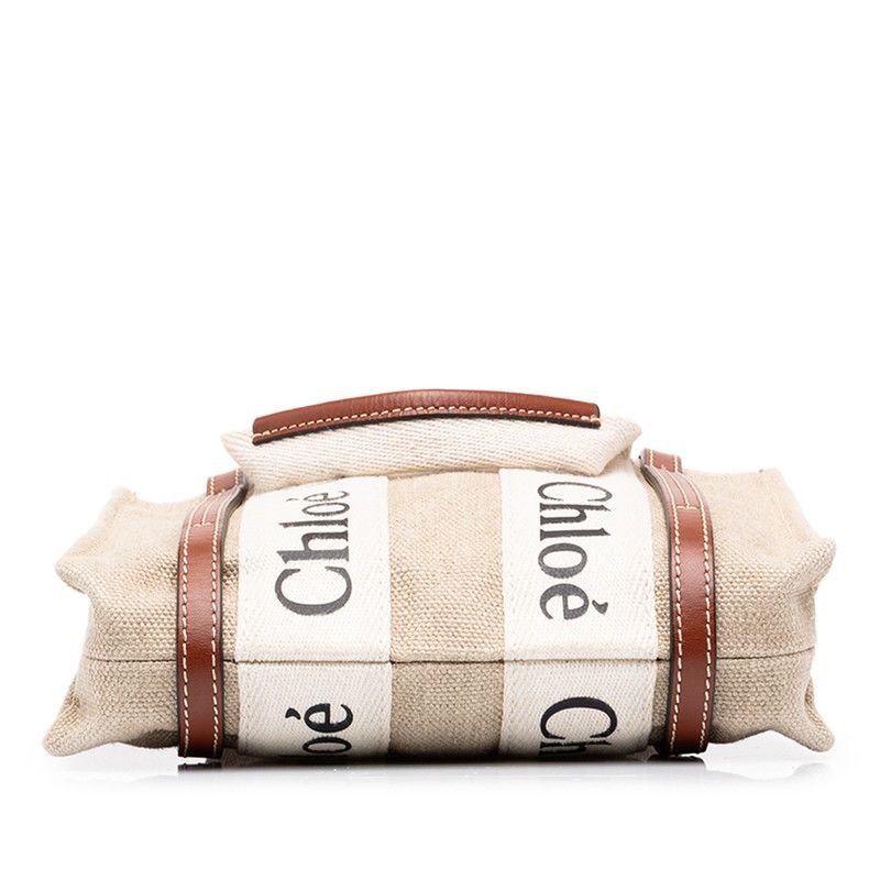 chloe beige shoulder bag rear view