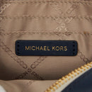 navy shoulder bag interior details