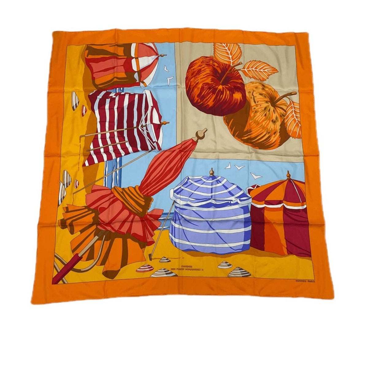 Hermes NORMANDES2 Scarf – Orange