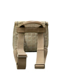 chanel beige backpack front view