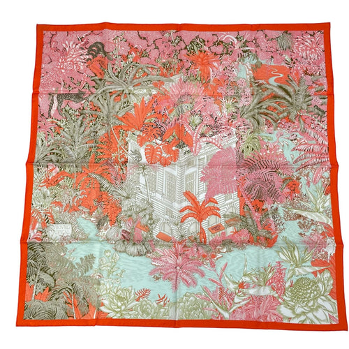 hermes scarf front view