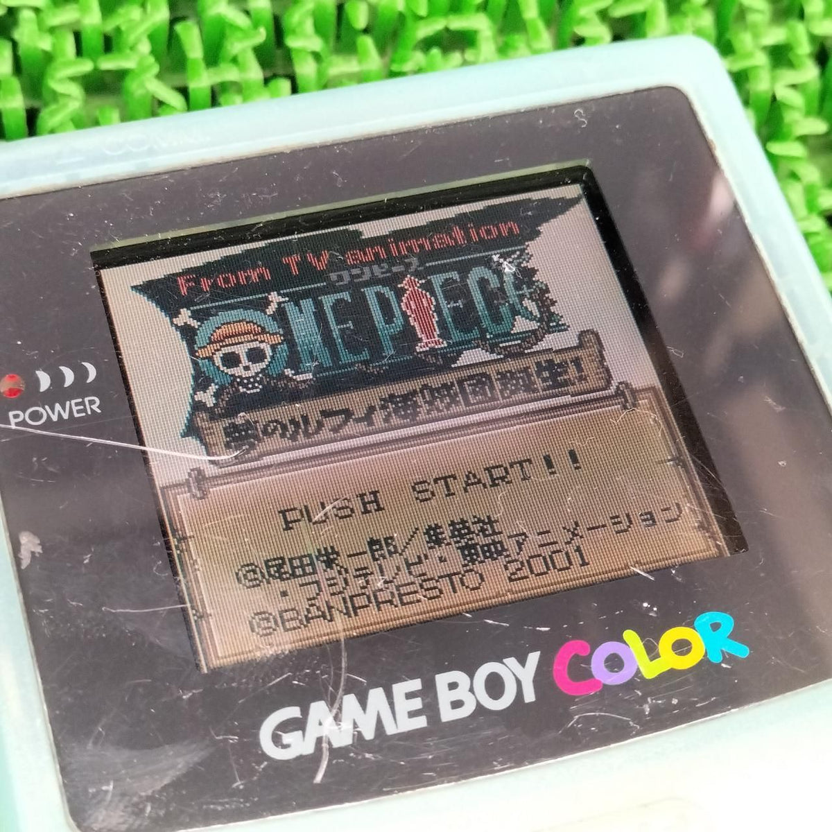 nintendo cgb-001 handheld console markings and labels
