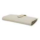 furla grey wallet side view