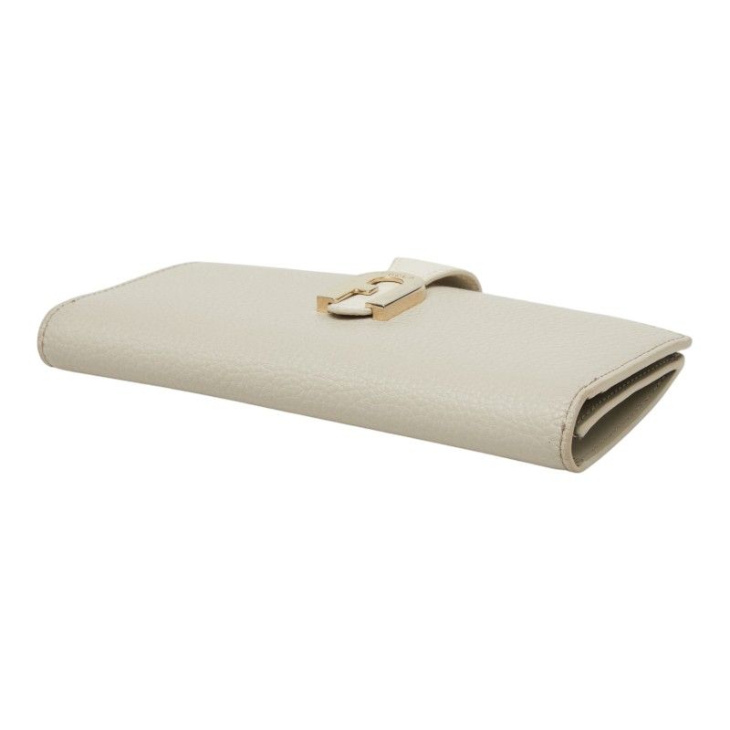 furla grey wallet side view