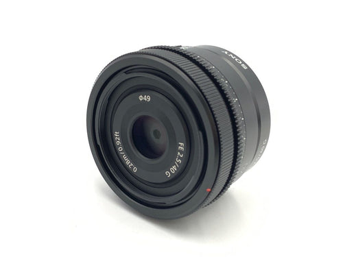 sony sel40f25g lens rear view