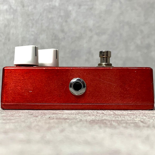 red guitar effector side view