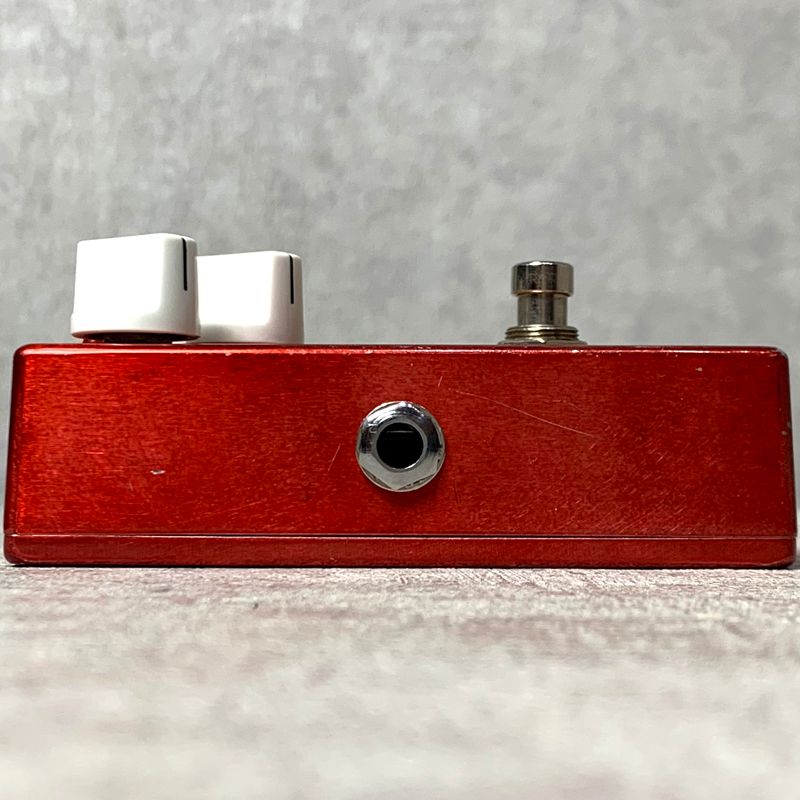 red guitar effector side view