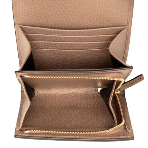 gucci beige wallet side view