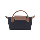 longchamp black pouch / clutch front view