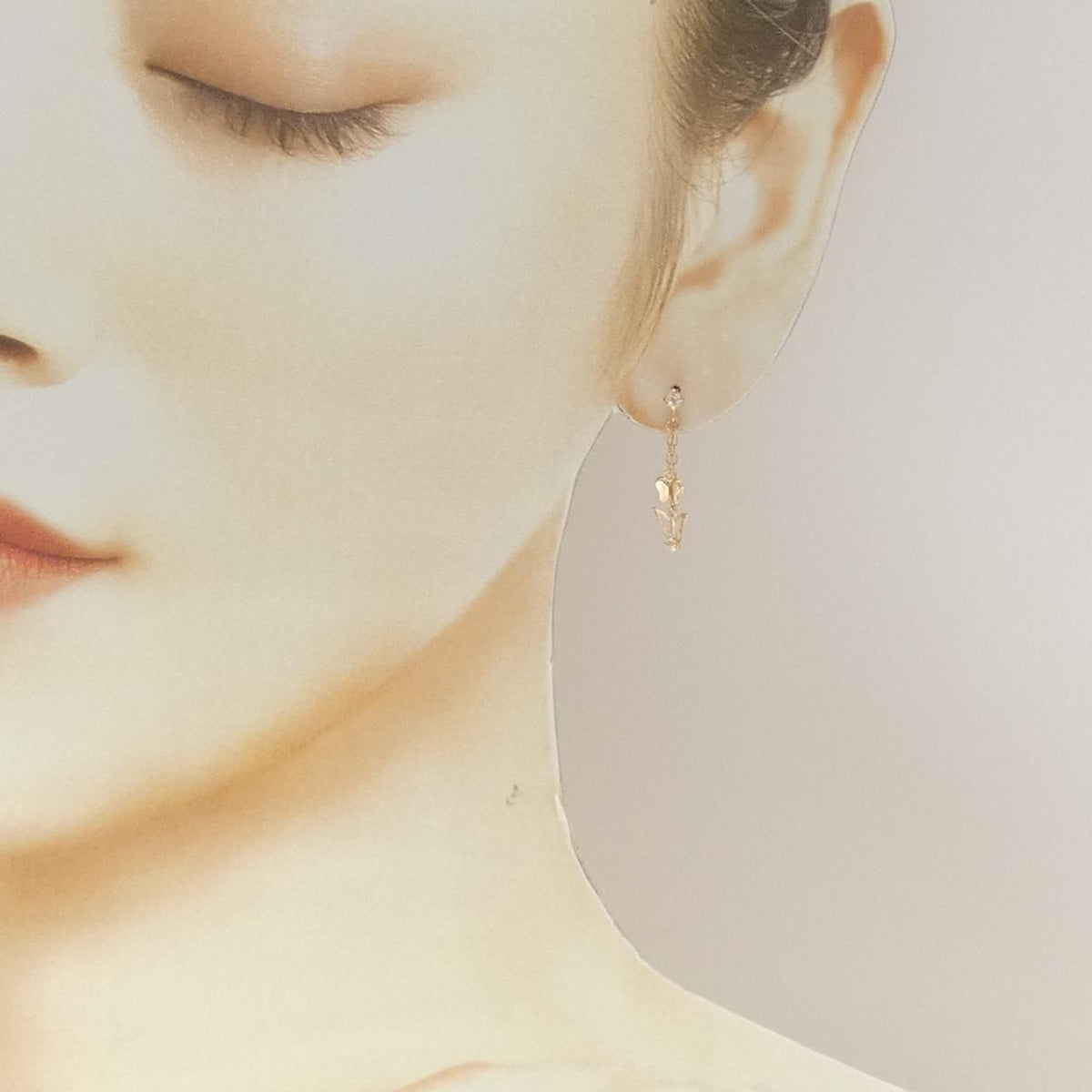 samantha tiara earrings side view