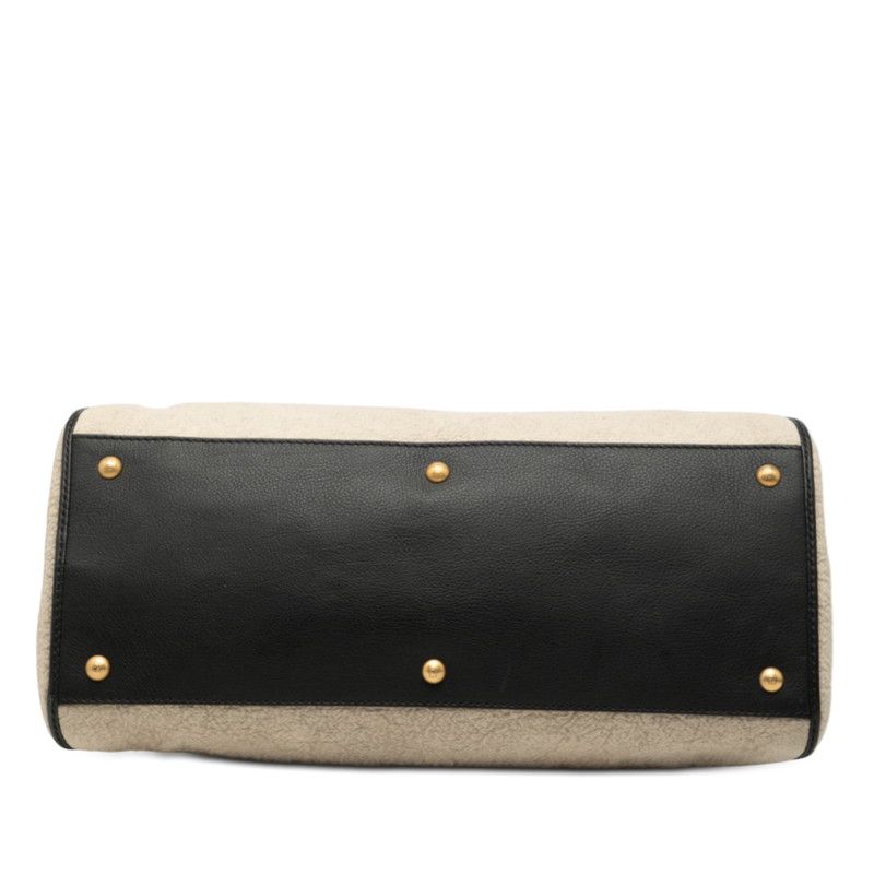 fendi 8bl110 beige handbag rear view