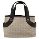 bvlgari beige handbag front view
