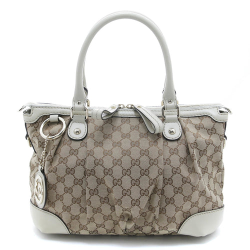 gucci gg2way beige handbag