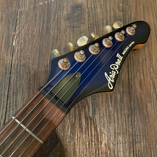 aria electric guitar side view