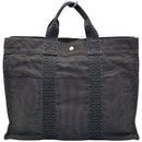 hermes grey tote bag rear view
