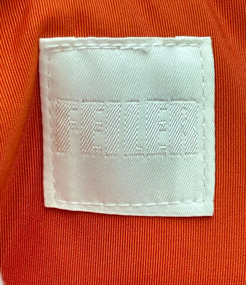 feiler orange pouch / clutch accessories included