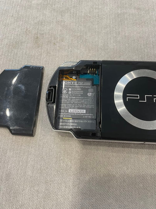 sony psp-2000 handheld console markings and labels