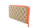 gucci beige / orange wallet front view